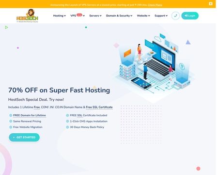 website thubmnail of HostSoch