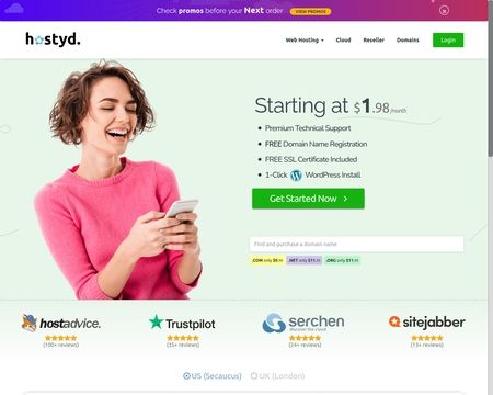 website thubmnail of Hostyd