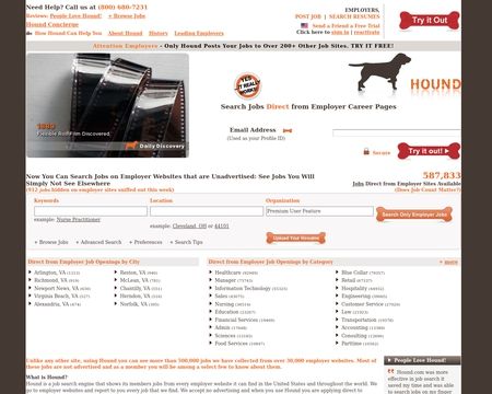 website thubmnail of Hound