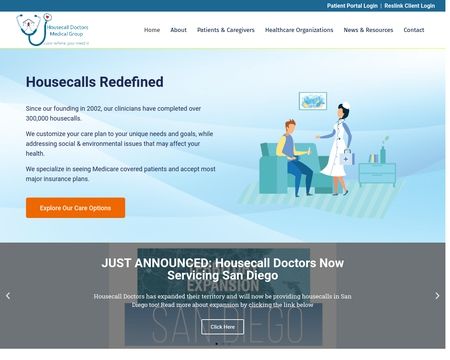 website thubmnail of Housecall Doctors Medical Group