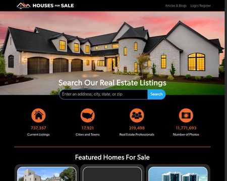 website thubmnail of Houses For Sale