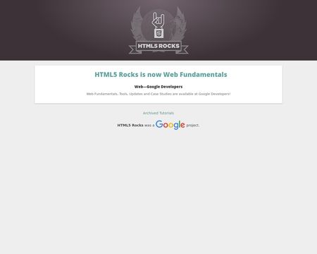 website thubmnail of HTML5 Rocks