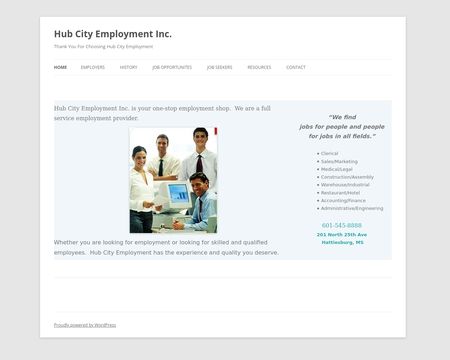 website thubmnail of HubCityEmployment
