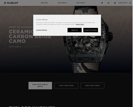 website thubmnail of Hublot