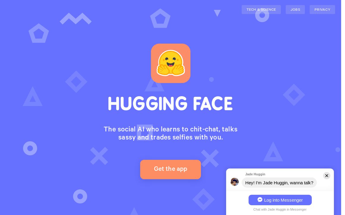 website thubmnail of Huggingface.co