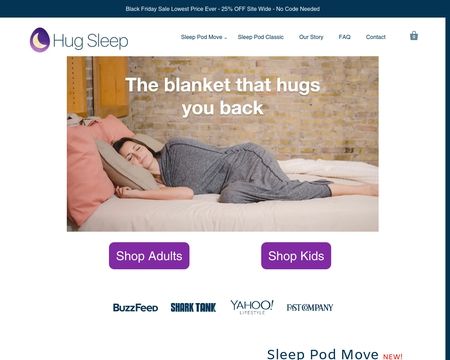 website thubmnail of Hugsleep