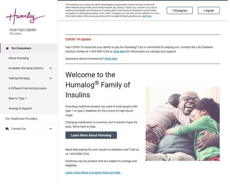 website thubmnail of Humalog