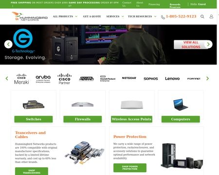 website thubmnail of Humming Bird Networks