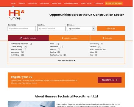 website thubmnail of Humres