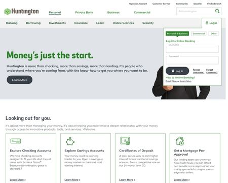 website thubmnail of Huntington National Bank