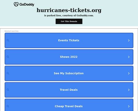 website thubmnail of Hurricanes-tickets.org