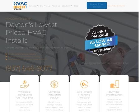 website thubmnail of Hvacdirectofdayton