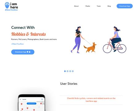 website thubmnail of Iamhere.mobi