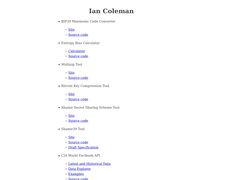 Thumbnail of Iancoleman.io