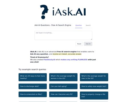 website thubmnail of Iask.ai
