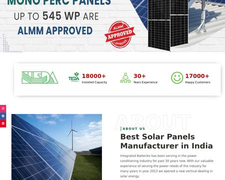 website thubmnail of IB Solar