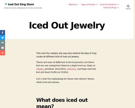 website thubmnail of Icedoutking.store