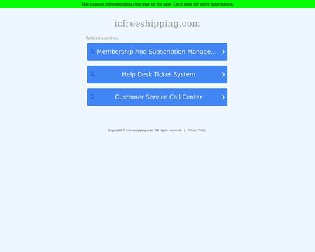 website thubmnail of IcFreeShipping
