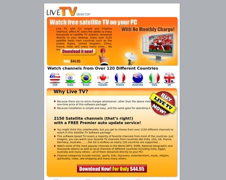 website thubmnail of LiveTVDesktop