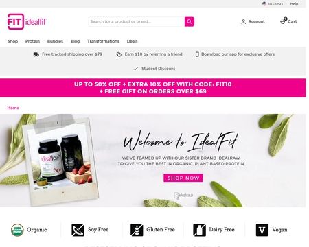 website thubmnail of idealraw