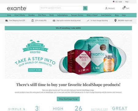 website thubmnail of IdealShape