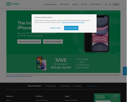 website thubmnail of iD Mobile
