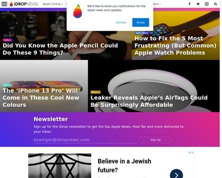website thubmnail of iDrop News