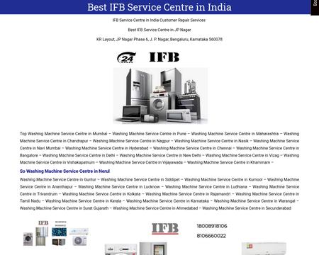 website thubmnail of IFB Service Customer Care