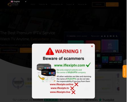 website thubmnail of Iflexiptv