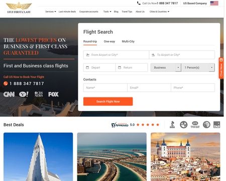 website thubmnail of I Fly First Class