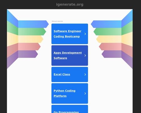 website thubmnail of Igenerate.org