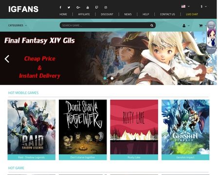 website thubmnail of IGFans