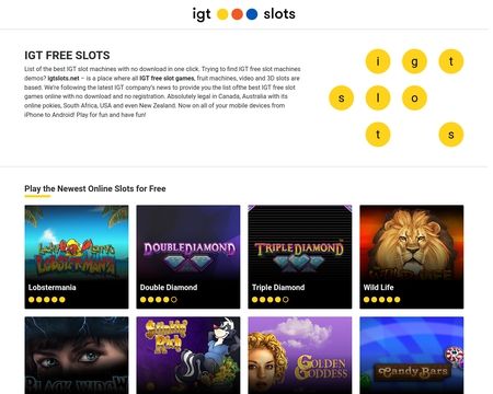 website thubmnail of Igtslots.net