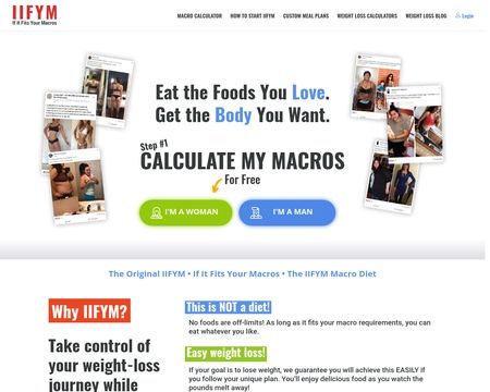 website thubmnail of IIFYM