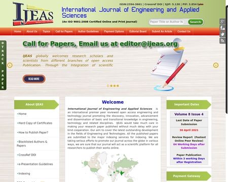 website thubmnail of Ijeas.org