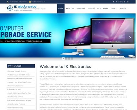 website thubmnail of IKElectronics.in