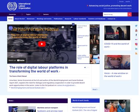 website thubmnail of International Labor Organization