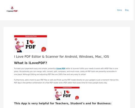 website thubmnail of I Love PDF