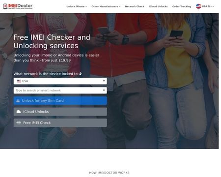 website thubmnail of IMEI Doctor