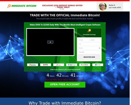 website thubmnail of Immediate Bitcoin