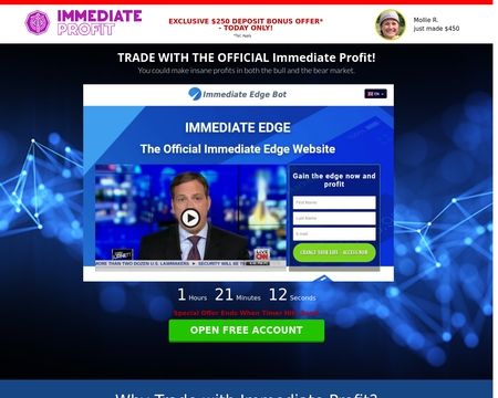 website thubmnail of Immediate Profit