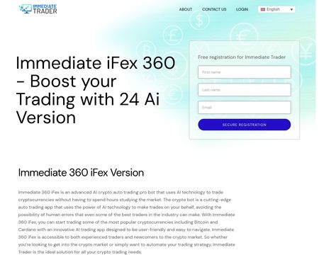 website thubmnail of Immediatetrader
