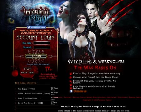 website thubmnail of Immortal Night