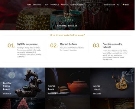 website thubmnail of Incenseocean