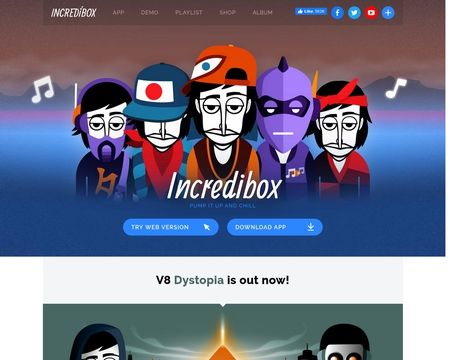 website thubmnail of Incredibox.fr
