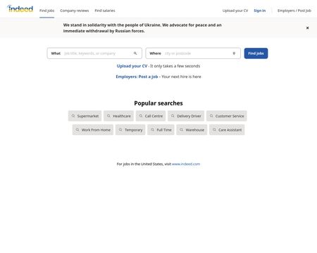 website thubmnail of Indeed UK