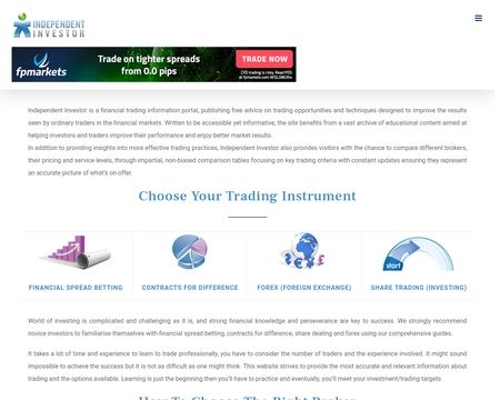 website thubmnail of Independent Investor