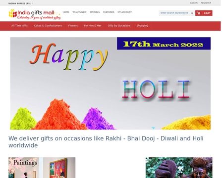website thubmnail of India-gifts-mall