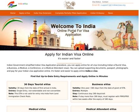 website thubmnail of Indiaevisas.org