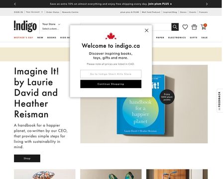 website thubmnail of Indigo.ca